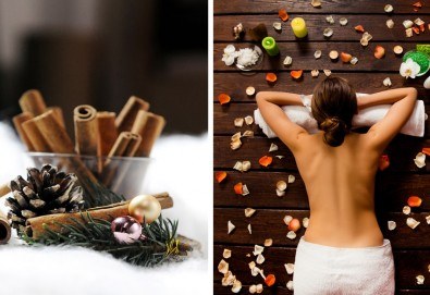 Създайте си релаксиращо настроение с масаж на цяло тяло с ароматно масло от канела и портокал от Senses Massage & Recreation!