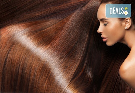 Гладка и блестяща коса с трайно изправяне с арган във фризьоро-козметичен салон Вили - Снимка 1