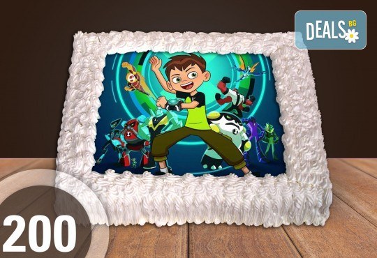 Голяма детска торта 20, 25 или 30 парчета със снимка на любим герой от Сладкарница Джорджо Джани - Снимка 100