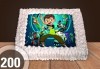 Голяма детска торта 20, 25 или 30 парчета със снимка на любим герой от Сладкарница Джорджо Джани - thumb 100