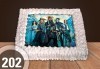 Голяма детска торта 20, 25 или 30 парчета със снимка на любим герой от Сладкарница Джорджо Джани - thumb 102