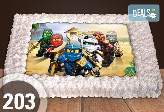 Голяма детска торта 20, 25 или 30 парчета със снимка на любим герой от Сладкарница Джорджо Джани - Снимка 103