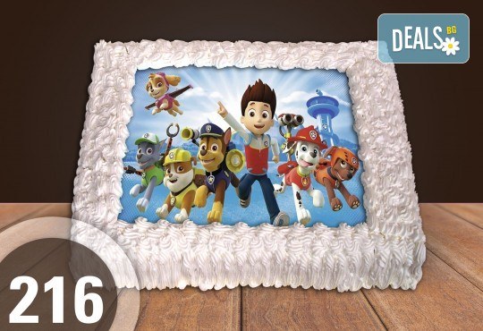 Голяма детска торта 20, 25 или 30 парчета със снимка на любим герой от Сладкарница Джорджо Джани - Снимка 67
