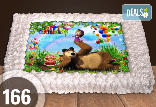 Голяма детска торта 20, 25 или 30 парчета със снимка на любим герой от Сладкарница Джорджо Джани - Снимка 65