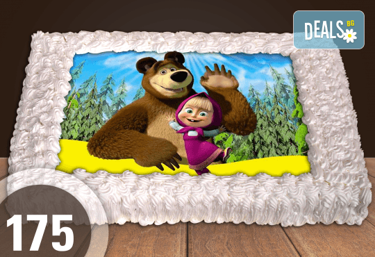 Голяма детска торта 20, 25 или 30 парчета със снимка на любим герой от Сладкарница Джорджо Джани - Снимка 75