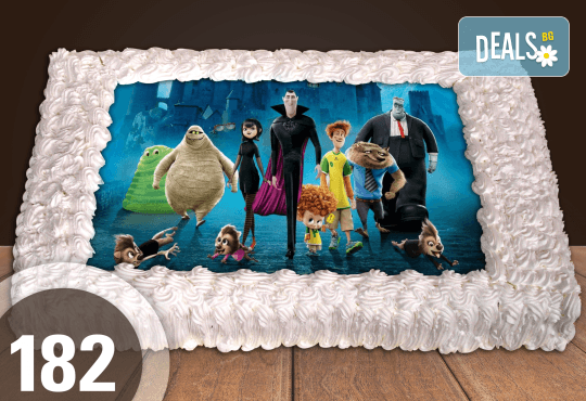 Голяма детска торта 20, 25 или 30 парчета със снимка на любим герой от Сладкарница Джорджо Джани - Снимка 82