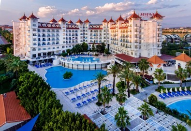 Ранно лято 2023 в Serenis Hotel 5*, Сиде Анталия! 7 нощувки All inclusive, транспорт и безплатно за дете до 10.99 г. от BelpregoTravel - Снимка