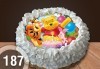 Детска торта с 8 парчета с крем и какаови блатове + детска снимка или снимка на клиента, от Сладкарница Джорджо Джани - thumb 2