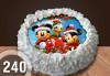 Торта Мики Маус, с друг приказен герой или със снимка на клиента: 8, 12, 16, 20, 25 или 30 парчета от Сладкарница Джорджо Джани - thumb 9