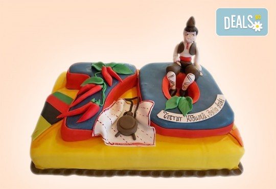 Голяма 3D Торта на традициите за почитателите на българския фолклор, 25 парчета от Сладкарница Джорджо Джани - Снимка 8