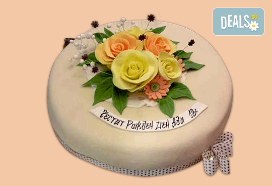 Торта с цветя! Празнична 3D торта с пъстри цветя, дизайн на Сладкарница Джорджо Джани - Снимка 25