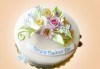Торта с цветя! Празнична 3D торта с пъстри цветя, дизайн на Сладкарница Джорджо Джани - thumb 21