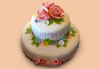 Торта с цветя! Празнична 3D торта с пъстри цветя, дизайн на Сладкарница Джорджо Джани - thumb 24