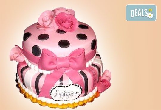 Торта с цветя! Празнична 3D торта с пъстри цветя, дизайн на Сладкарница Джорджо Джани - Снимка 18
