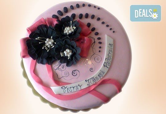 Торта с цветя! Празнична 3D торта с пъстри цветя, дизайн на Сладкарница Джорджо Джани - Снимка 15