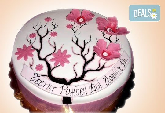 Торта с цветя! Празнична 3D торта с пъстри цветя, дизайн на Сладкарница Джорджо Джани - Снимка 17