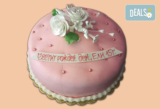 Торта с цветя! Празнична 3D торта с пъстри цветя, дизайн на Сладкарница Джорджо Джани - Снимка 23