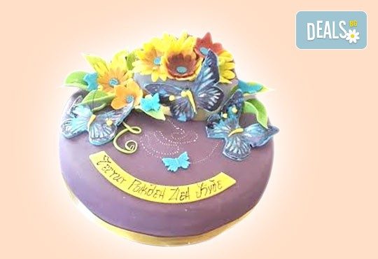 Торта с цветя! Празнична 3D торта с пъстри цветя, дизайн на Сладкарница Джорджо Джани - Снимка 30