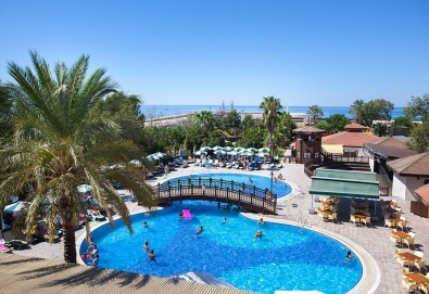 Ранни записвания за морска ваканция в Seher Resort 5*, Сиде, Анталия! 7 нощувки на база All Inclusive, безплатно за дете до 9.99 г. и транспорт от Belprego Travel - Снимка