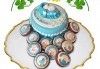 Сладък пакет за бебешка погача! Декорирани меденки и 12, 16, 20 или 25 парчета торта от Сладкарница Джорджо Джани - thumb 7