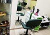 Иновативна фотон лазер терапия за коса с ботокс, хиалурон, кератин, арган, измиване, флуид с инфраред преса и оформяне със сешоар в Женско царство в Младост 3 - thumb 6