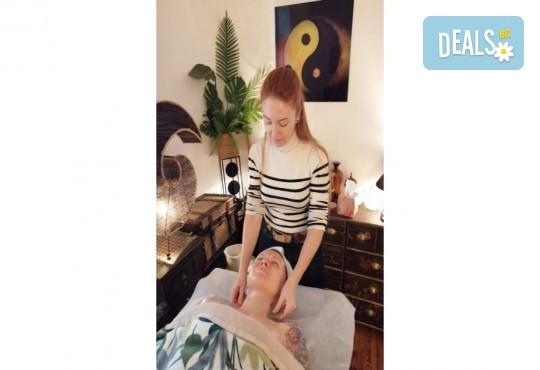 Звездата на Изтока! 90 мин. комбинирана оздравителна терапия с източни техники за масаж на лице, шия, деколте плюс Звукова терапия с тибетски лечебни купи в Green Health - Снимка 5