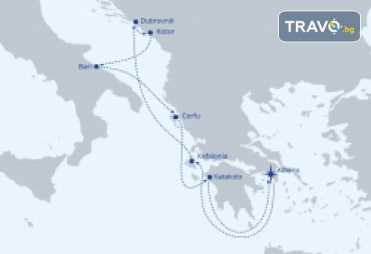 Адриатически круиз Дубровник, Котор, Бари, Корфу, Кефалония и Катаколон! 7 нощ. INCLUSIVE на круизния кораб Celestyal Journey от Океан Траввел - Снимка 2