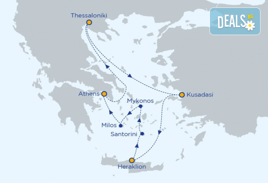 Круиз Миконос, Санторини, Крит, Милос, Атина и Кушадасъ! 7 нощ. INCLUSIVE на круизния кораб Celestyal Journey от Океан Травел - Снимка 2