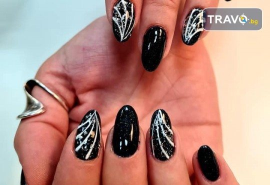 Маникюр с гел лак Black Bottle, CND, Star Nails, 2 рисувани декорации и сваляне в Art beauty studio S&D - Снимка 38