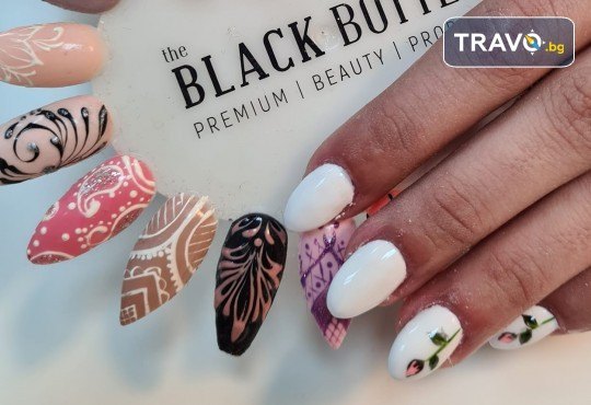 Маникюр с гел лак Black Bottle, CND, Star Nails, 2 рисувани декорации и сваляне в Art beauty studio S&D - Снимка 46