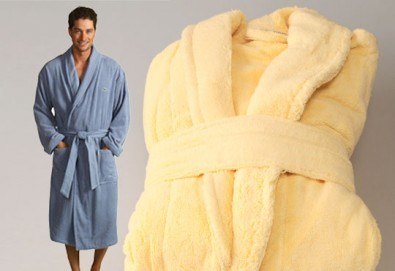 За Новата година - подарете си мек и удобен халат за баня с шал яка, 100% памук, 450 г/м2, от ЕСА Корпорация