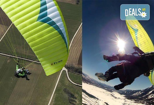 Височинен тандемен полет с парапланер от до 2000 метра - свободно летене от Витоша, Сопот, Беклемето или Конявската планина със заснемане с HD аction камера от Dedalus Paragliding Club! - Снимка 4