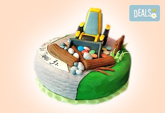 За момчета! Детска 3D торта за момчета с коли и герои от филмчета с ръчно моделирана декорация от Сладкарница Джорджо Джани - Снимка 45