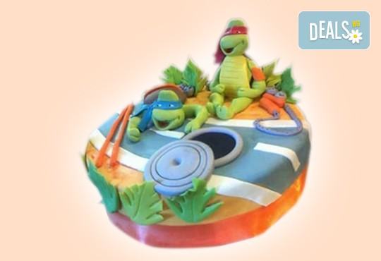 За момчета! Детска 3D торта за момчета с коли и герои от филмчета с ръчно моделирана декорация от Сладкарница Джорджо Джани - Снимка 46